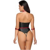 Cottelli Bondage - svetleče telo s sidri za roke (črno-rdeče) | Shoptok.si