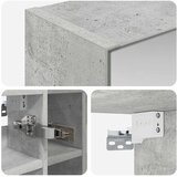  Kupaonski ormar s ogledalom Betonski sivi 60 x 14,5 x 50 cm | shoptok.hr