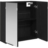  Ogledalo ormar Crni hrast 64 x 20 x 67 cm Konstruirano drvo | shoptok.hr