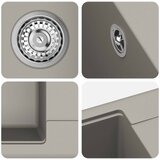  Umivaonik Siva 560 x 460 mm 80% kvarc i 20% smola | Eponuda.ba