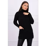 Kesi Sweater with stand-up collar black