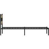 vidaXL Metalni okvir kreveta bez madraca boja hrasta sonome 100x200 cm | shoptok.hr