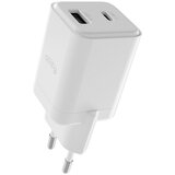 ALLITY zidni polnilec GaN PD QC ATC-01-30WAC 1x USB-C 1x USB-A 30W bela Slike