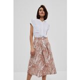 Marisse Patterned Skirt With Pockets L-Sc-3708 Toffee | Shoptok.si