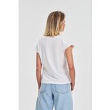Marisse Cotton Blouse With Print, White | ePonuda.com