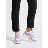 Shelvt Lilac women's sports shoes with a thick sole | shoptok.hr