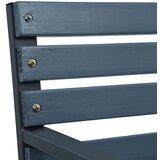  Vrtne stolice 2 kom sive od masivne jelovine i čelika | shoptok.hr