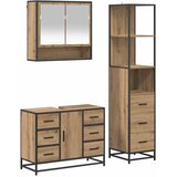  Set namještaja za kupaonicu 3 kom. Umjetnički hrast Smeđa 35 x 37,5 x 166 cm | Shoptok.si