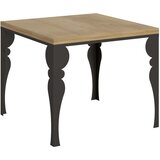 Itamoby   Paxon Libra (90x90/180 cm) - hrast, barva nog: antracit - preklopna jedilna miza, (20842983) | Shoptok.si