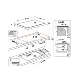 Whirlpool Indukcijska plošča WF S1577 CPNE, drsni nadzor, 77 cm, Clean Protect | Shoptok.si