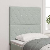 vidaXL naslon za glavu s kristalnim gumbom tapeciran svjetlosivi 80 cm baršun, naslon za glavu s kristalnim gumbom tapeciran svjetlosivi 160 cm baršun | shoptok.hr