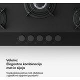Klarstein Plinska ploča za kuhanje Velaire, 5 plamenika s električnim paljenjem, kompatibilna s prirodnim plinom i ukapljenim naftnim plinom, 10400 W, 90 cm | shoptok.hr