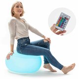  Pack Napihljiv fotelj z večbarvno LED lučko in Napihljiv sedež z večbarvnimi LED diodami in daljinskim upravljalnikom InnovaGood | Shoptok.si