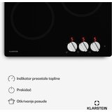 Klarstein Kochheld indukcijska ploča za kuhanje | Elegantna i snažna | 3 zone za kuhanje | 5700 W | 45 cm | shoptok.hr