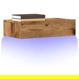vidaXL 2-dijelni TV ormarić s LED svjetlima staro drvo 60x35x15,5 cm | shoptok.hr