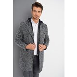 Dewberry PLT8371 DEWBRRY MEN'S COAT-PATTERNED NAVY BLUE | shoptok.hr