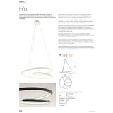  Redo 01-3376 - STORM LED prigušiva luster na sajli LED/60W/230V, prečnika 80 cm, bela | Eponuda.com