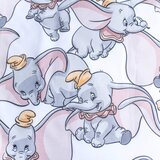 Jerry Fabrics Bela/siva bombažna otroška posteljnina za otroško posteljico 100x135 cm Dumbo "Dots" – | Shoptok.si