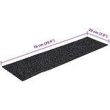 vidaXL Samoljepljivi otirači za stepenice 30 kom 76x20 cm pravokutne | shoptok.hr