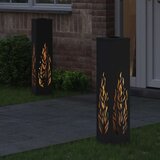  Solarna LED svjetlost za stazu 2 pcs Crna Hladno valjana čelika | shoptok.hr