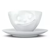 58products bijela porculanska šalica za kavu Happy, 200 ml