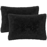  Presvlaka za jastuk 2 pcs HEERLEN Crna 40 x 60 cm PV flis - Crna 40 x 60 cm 2 | shoptok.hr