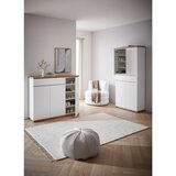 XORA omara za čevlje bela, hrast artisan | Shoptok.si
