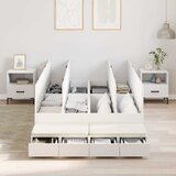 Krevet s ladicama s ladicama Bijelo 120 cm Konstruirano drvo | shoptok.hr