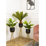 Metalna saksija LOFT 68x20 cm zlatna/crna | Eponuda.com