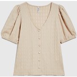 Marisse Beige Blouse With Puffed Sleeves | Eponuda.ba