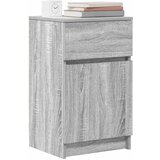  Noćni ormarić siva boja hrasta 39x35x65 cm konstruirano drvo | shoptok.hr