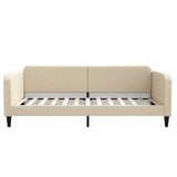  Dnevni krevet na razvlačenje krem 100 x 200 cm od tkanine | shoptok.hr