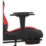  Masažni gaming stol z oporo za noge črno in rdeče blago, (21152246) | Shoptok.si