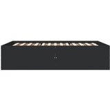  Okvir kreveta crni 120 x 200 cm od konstruiranog drva | shoptok.hr