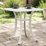  Vrtni stol bijeli 53 x 53 x 53 cm od lijevanog aluminija