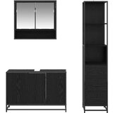 vidaXL set namještaja za kupaonicu 3 pcs staro drvo 90 x 33 x 60 cm | shoptok.hr