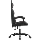  Igraća stolica crno-siva od umjetne kože | shoptok.hr