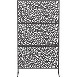  Zaslon za privatnost 100 x 50 x 180 cm Čelik Crna - Crna Uzorak kamenčića | shoptok.hr