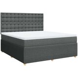 vidaXL Okvir kreveta s oprugama i madrac svjetlosivi 180x200cm tkanina | shoptok.hr