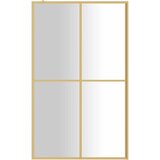  Stijenka za walk-in tuš sa staklom ESG zlatna 118 x 195 cm | shoptok.hr
