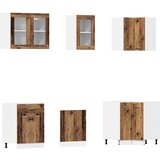  11-dijelni set kuhinjskih ormarića "Lyon" Staro drvo Inženirsko drvo | shoptok.hr