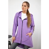 Kesi Sweatshirt with back zip dark purple | shoptok.hr