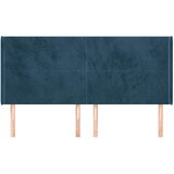  Uzglavlje s ušima tamnoplavo 163x16x118/128 cm baršunasto | shoptok.hr