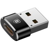 Baseus OTG adapter (CAAOTG-A01) - Type-C ženski na USB moški - Plug & Play - 3A - črn | Shoptok.si