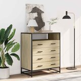  Ormar s ladicama sonoma hrast 70x41x83,5 cm izrađeno drvo | shoptok.hr