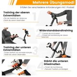  Trenažer za seniorje, fitnes naprava za roke, noge 43-53 x 45 x 87-100 cm, črna + oranžna | Shoptok.si