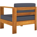  Vrtna garnitura s temno sivimi blazinami 7-delna akacijev les, (20678485) | Shoptok.si