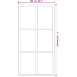 vidaXL Drsna vrata z opremo ESG steklo in aluminij 102x205 cm Cene