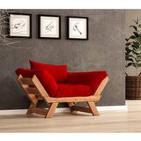 Hanah home CPT8155-140 Teak Crveni Baštenski Sofa za Jednu Osobu Cene