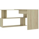  Kotna pisalna miza sonoma hrast 200x50x76 cm iverna plošča, (20640758) | Shoptok.si